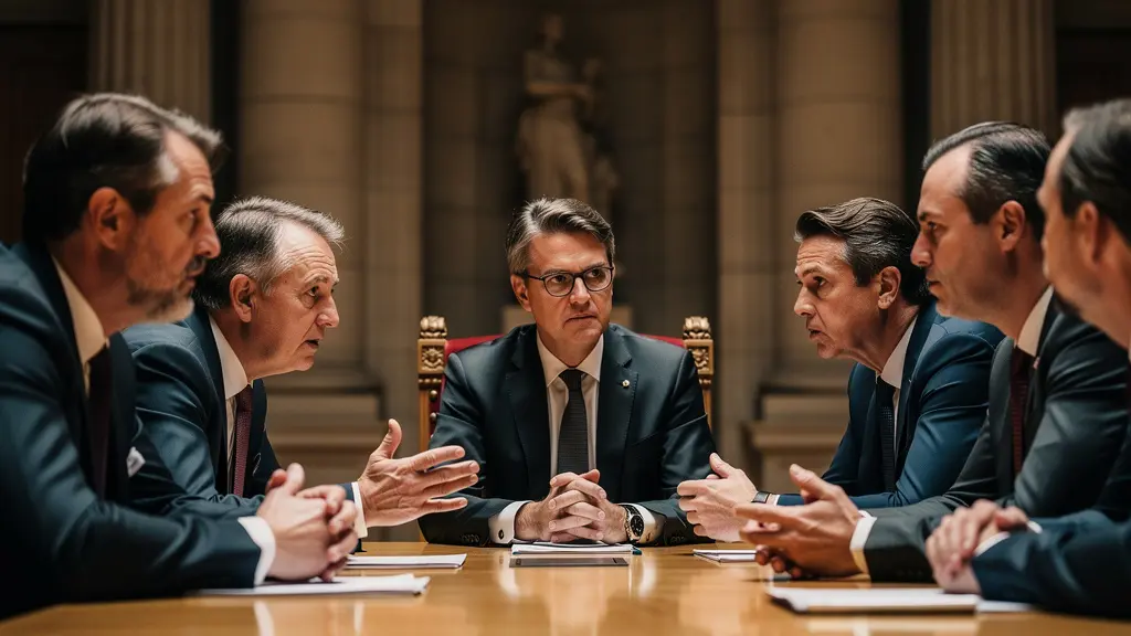 Nächtliche Sitzung im Bundeshaus während Bundesratswahlen