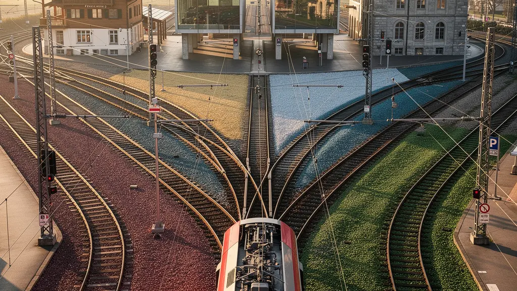 Visualisierung der Verkehrsverbindungen an Kantonsgrenzen in der Schweiz