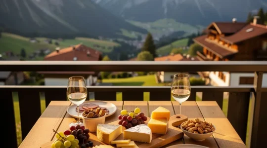 Schweizer Apéro-Szene mit symbolischen ungeschriebenen Regeln