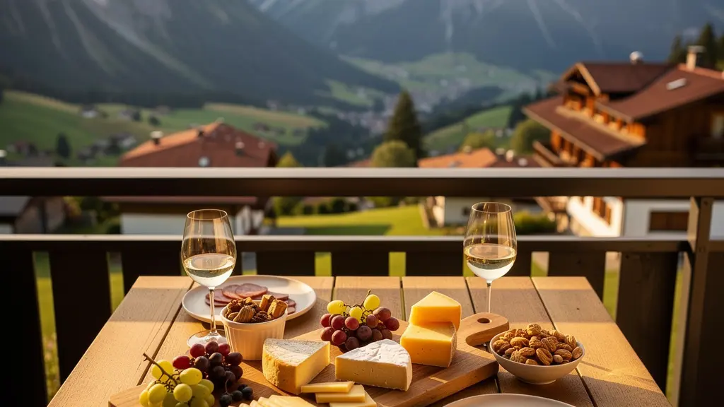 Schweizer Apéro-Szene mit symbolischen ungeschriebenen Regeln