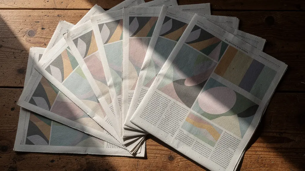 Symbolbild der konzentrierten Schweizer Medienlandschaft mit identischen Zeitungen auf einem Tisch.